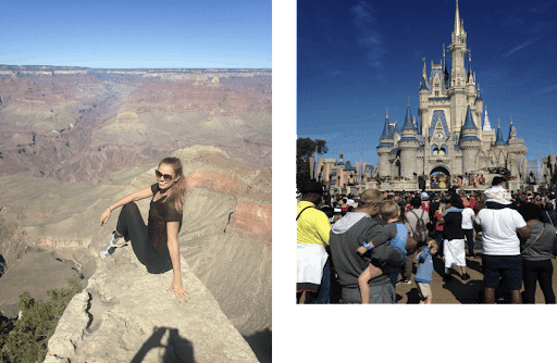 2 Bilder zu Disneyland und dem Grand Canyon